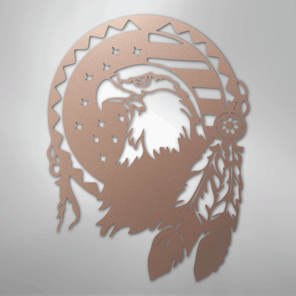 Native Eagle - Steel Sign