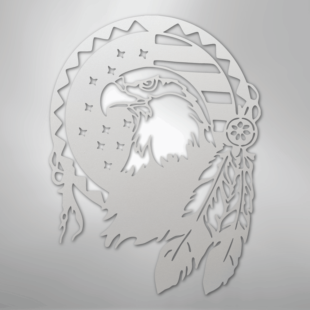 Native Eagle - Steel Sign