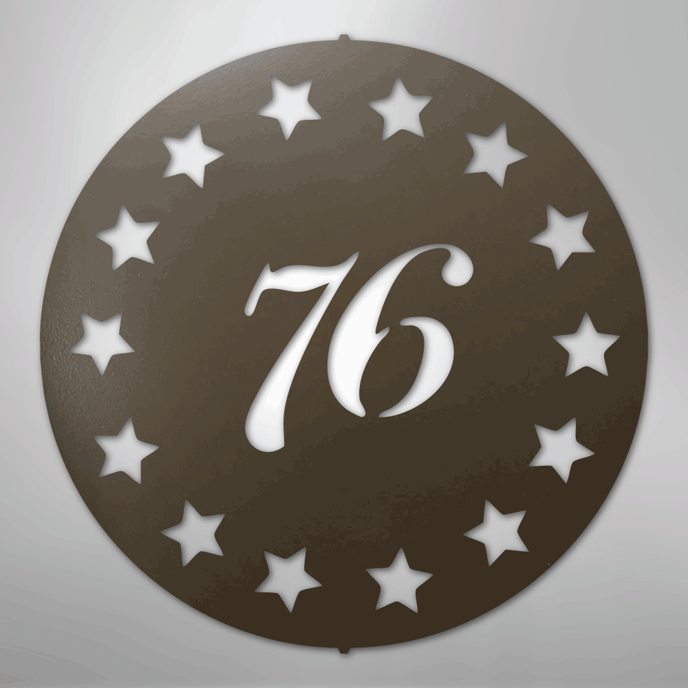 Old School 76 - Steel Sign
