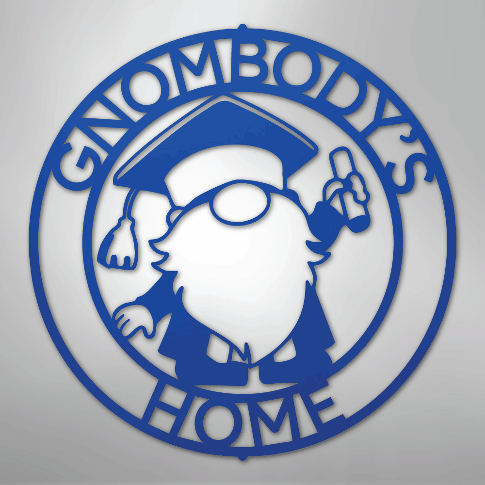 Gnome Ring Monogram - Steel Sign