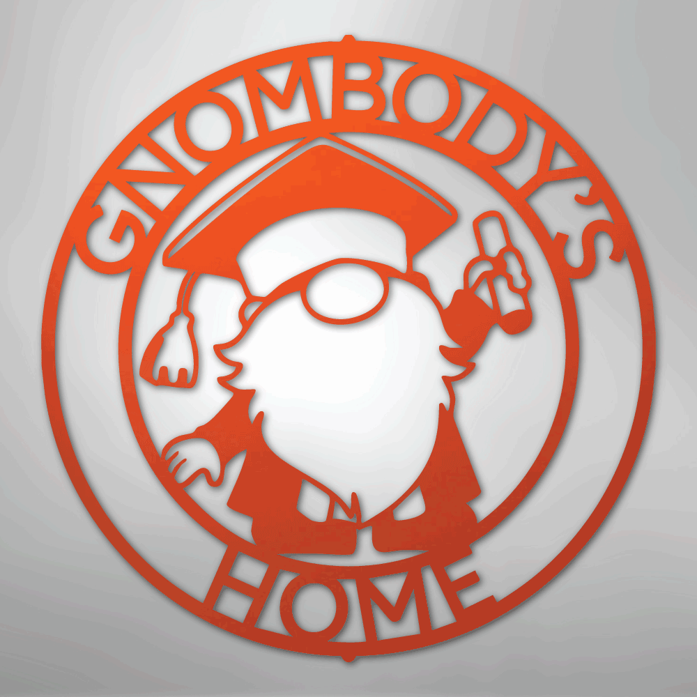Gnome Ring Monogram - Steel Sign
