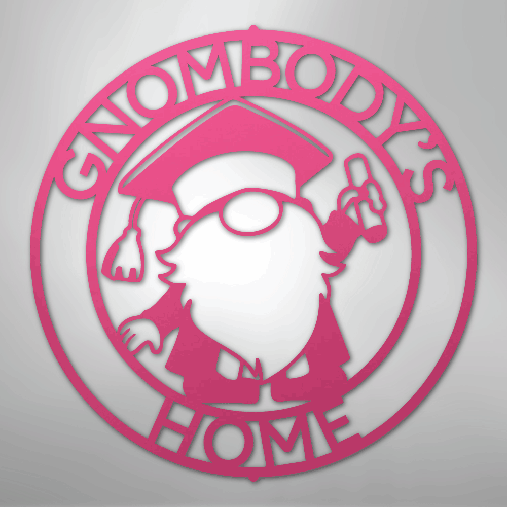 Gnome Ring Monogram - Steel Sign