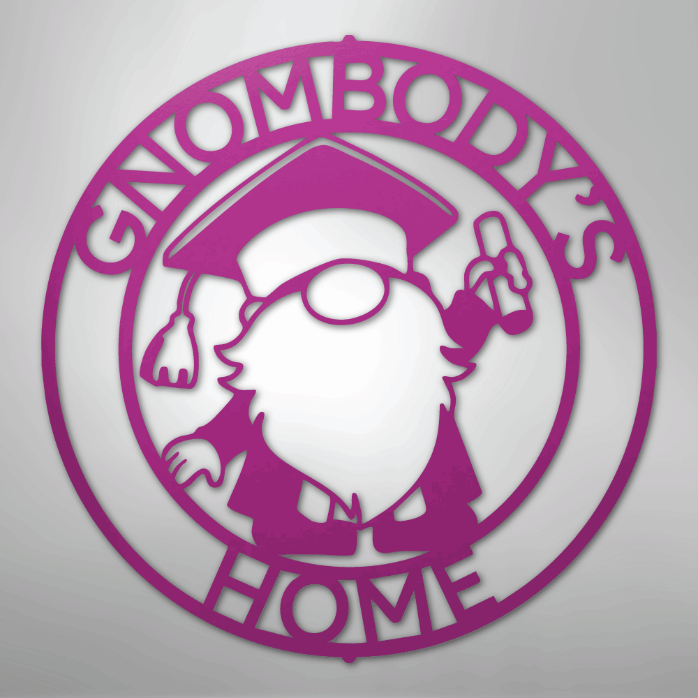 Gnome Ring Monogram - Steel Sign