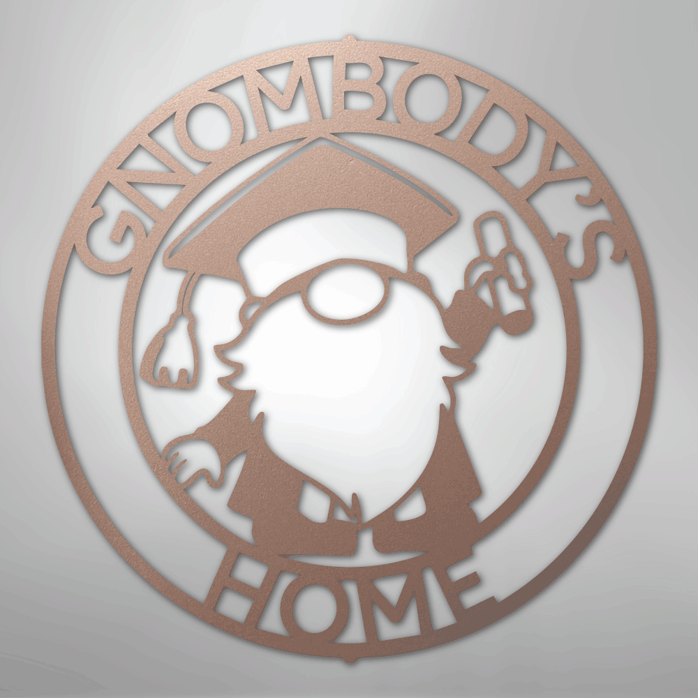 Gnome Ring Monogram - Steel Sign