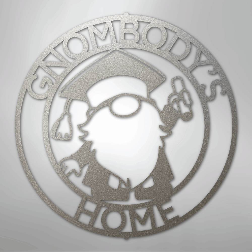 Gnome Ring Monogram - Steel Sign