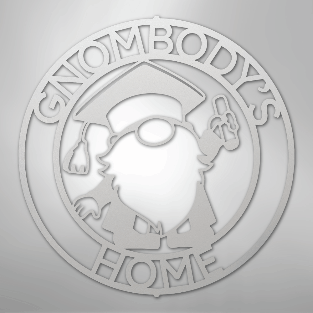 Gnome Ring Monogram - Steel Sign