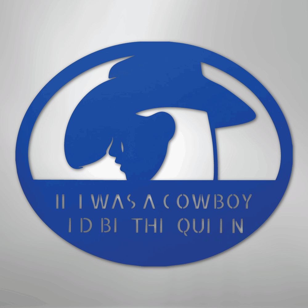Custom Cowgirl - Metal Sign