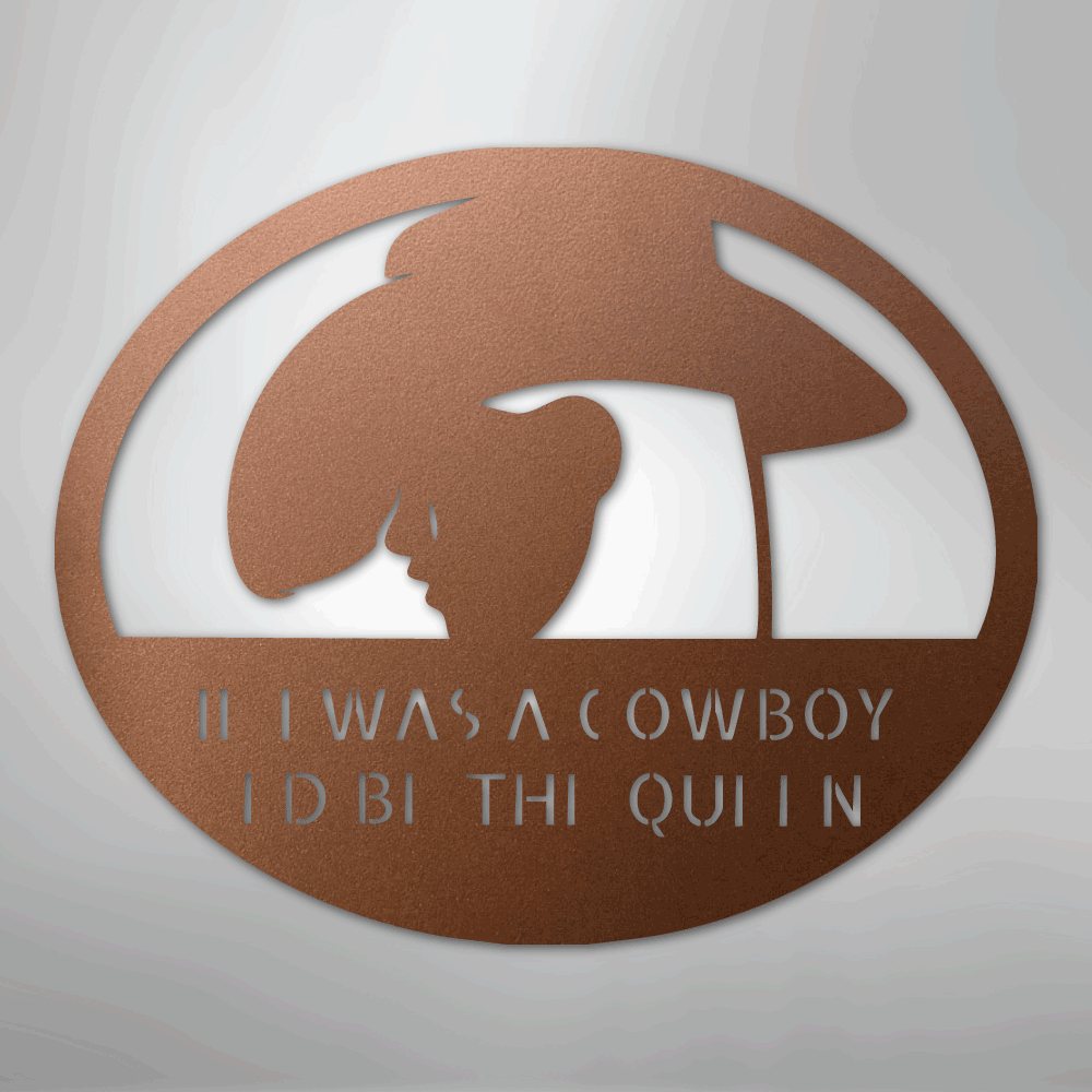 Custom Cowgirl - Metal Sign