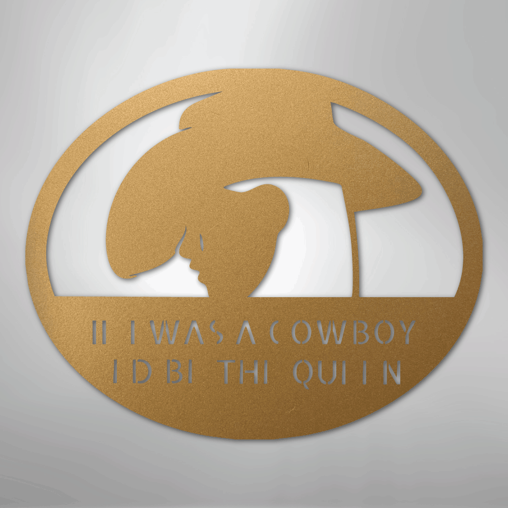 Custom Cowgirl - Metal Sign