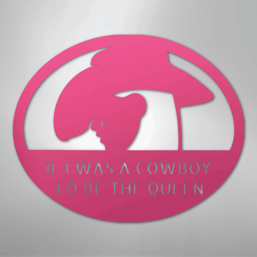 Custom Cowgirl - Metal Sign