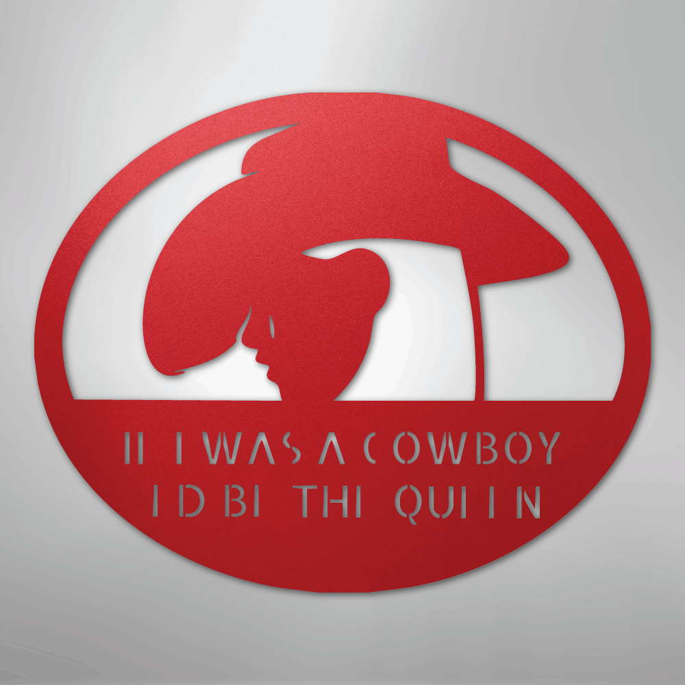 Custom Cowgirl - Metal Sign
