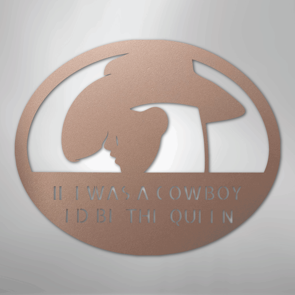 Custom Cowgirl - Metal Sign
