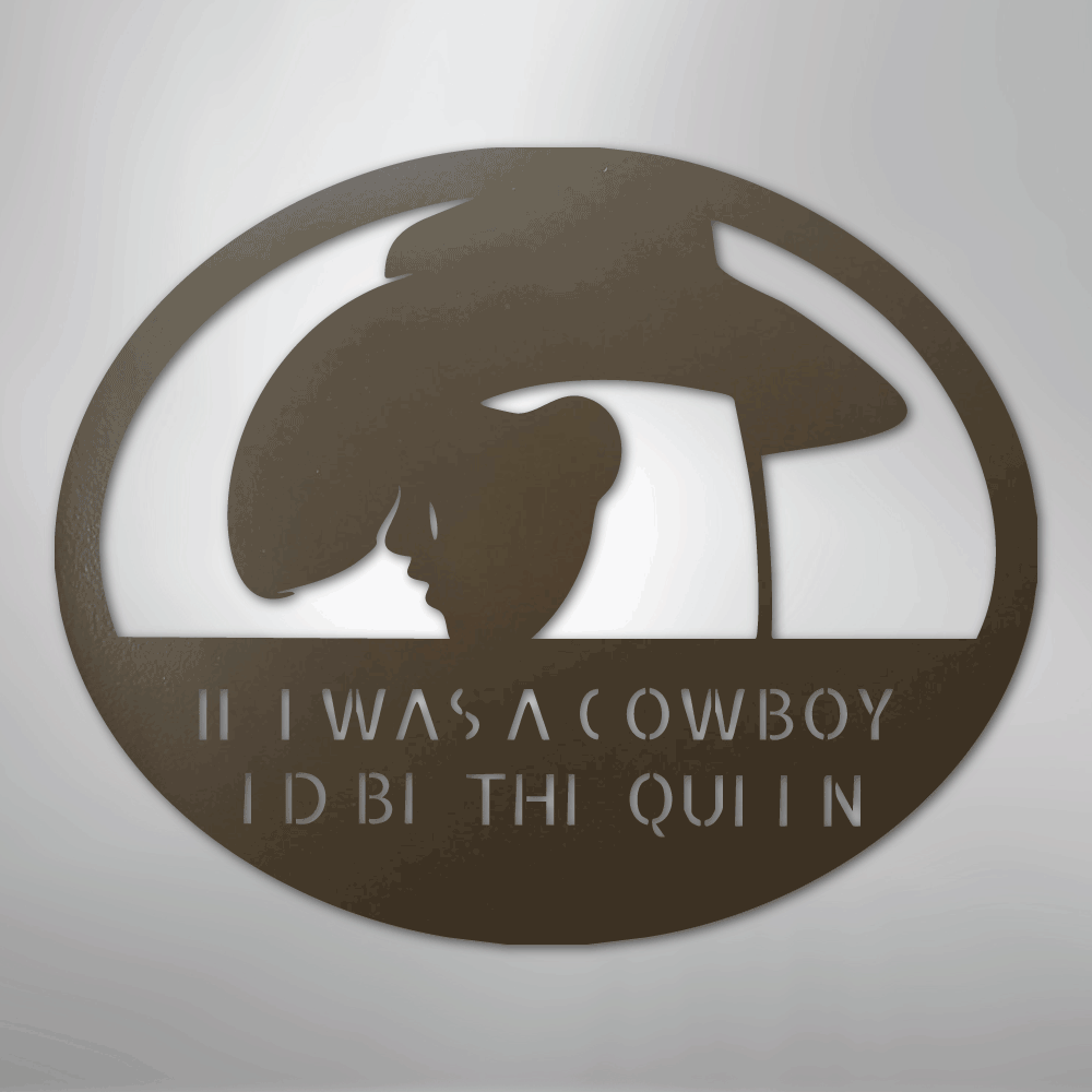 Custom Cowgirl - Metal Sign