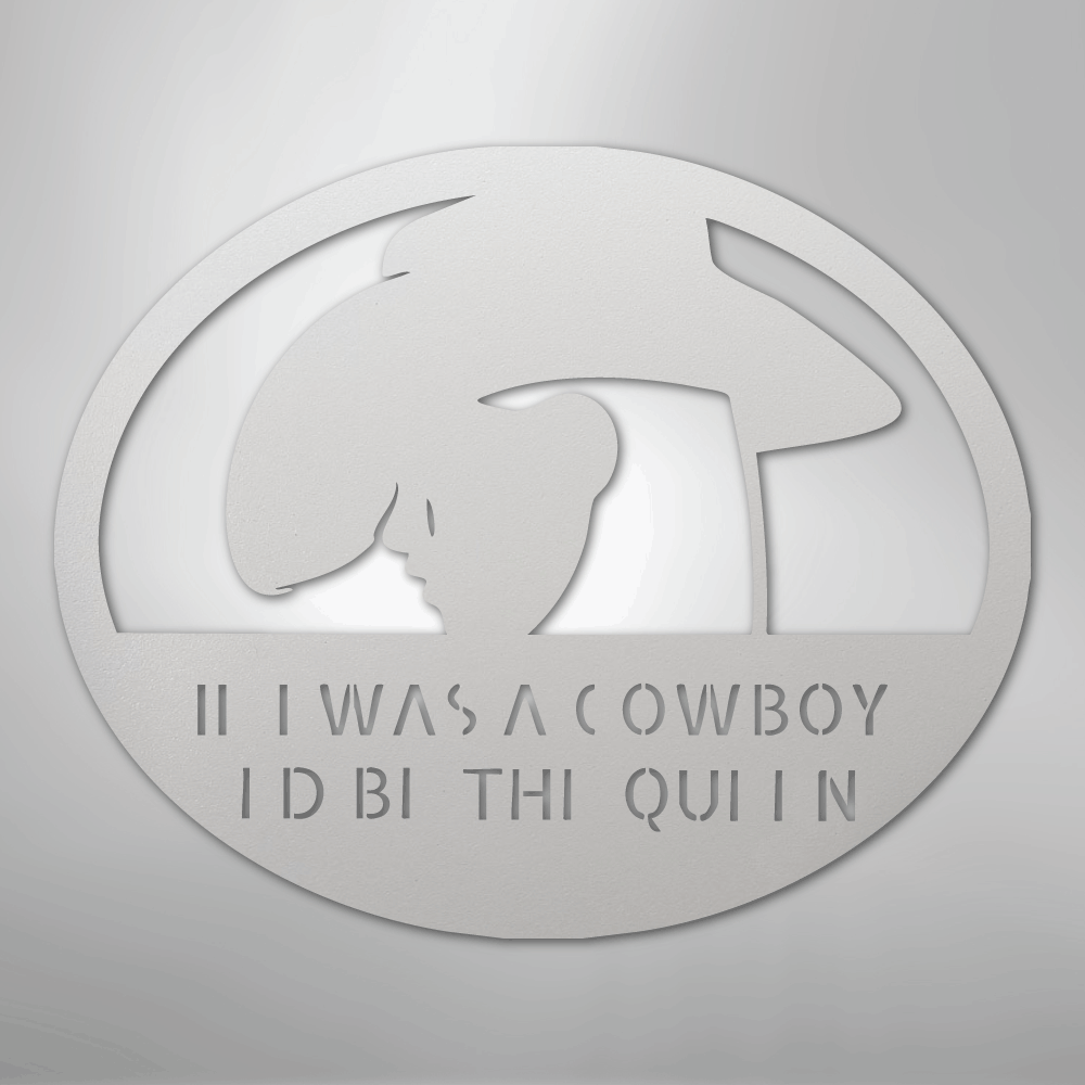 Custom Cowgirl - Metal Sign