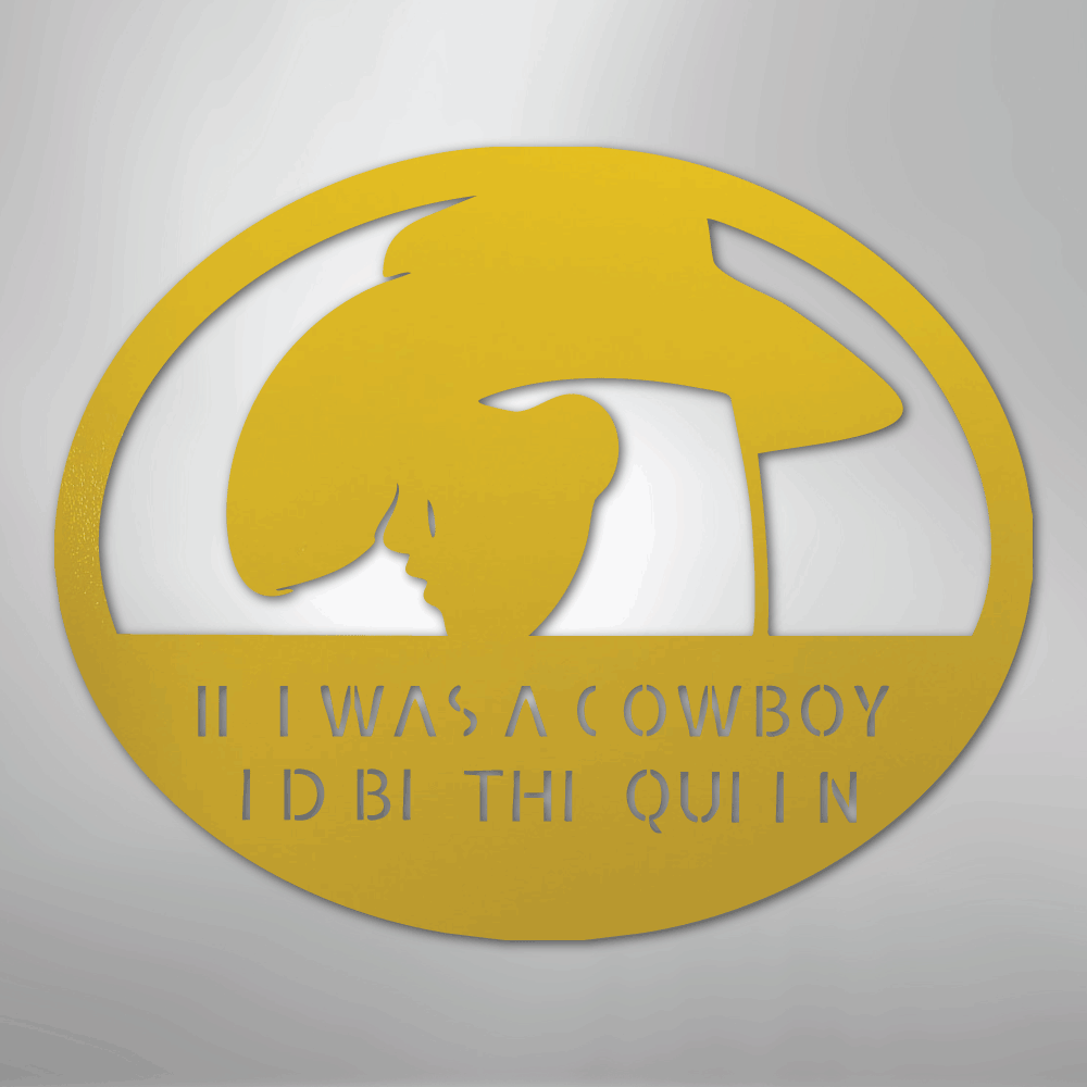 Custom Cowgirl - Metal Sign