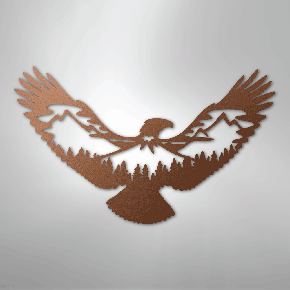 Eagle Scene Metal Art