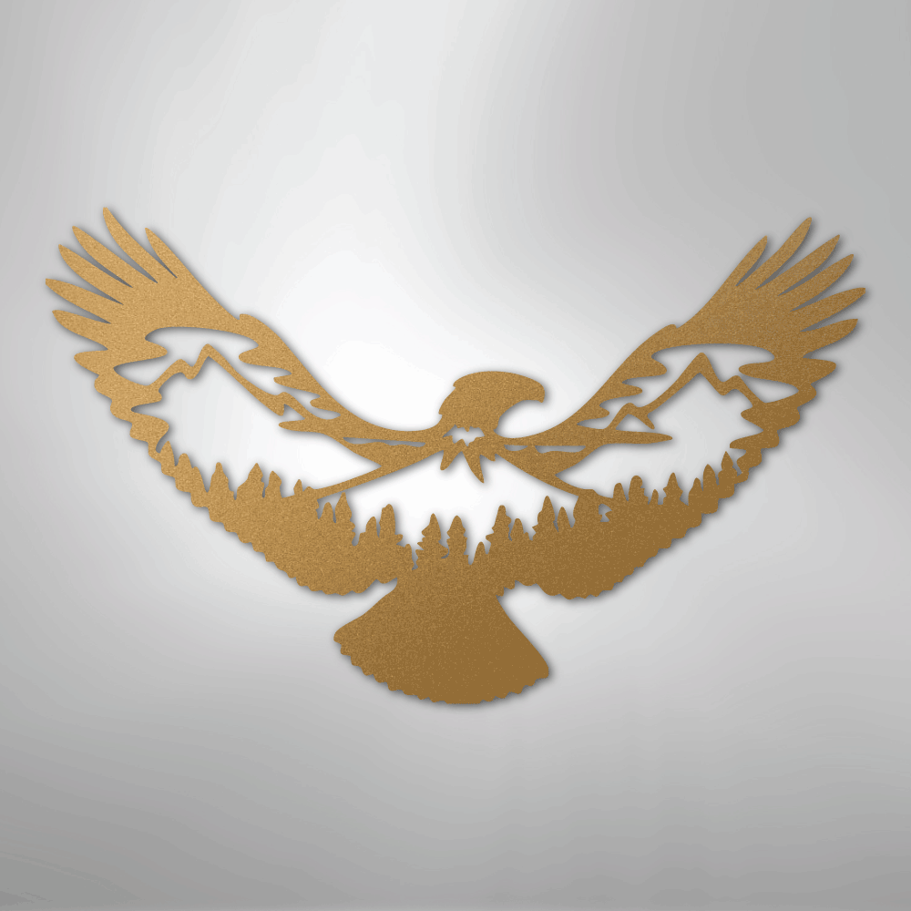 Eagle Scene Metal Art