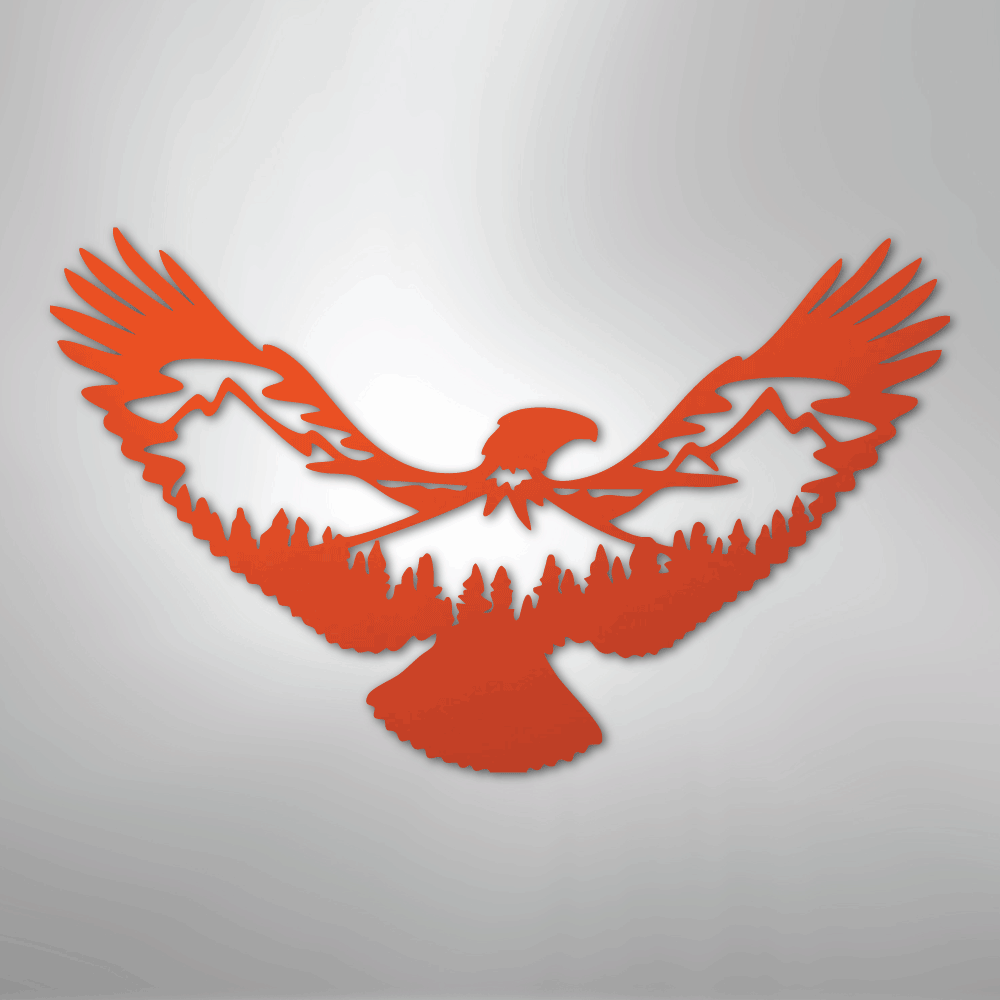 Eagle Scene Metal Art