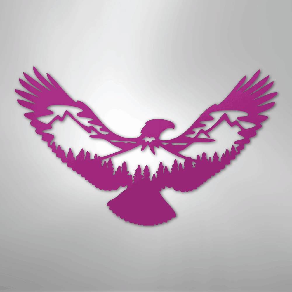 Eagle Scene Metal Art