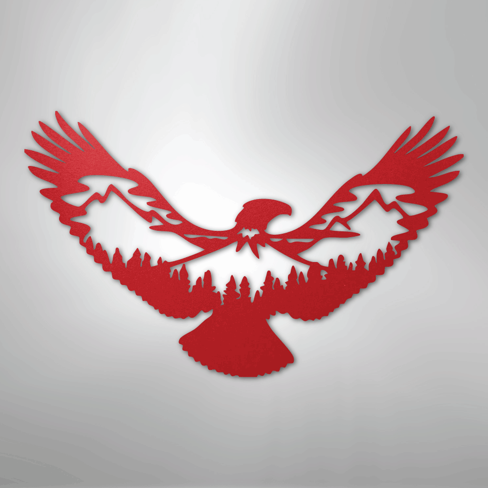 Eagle Scene Metal Art