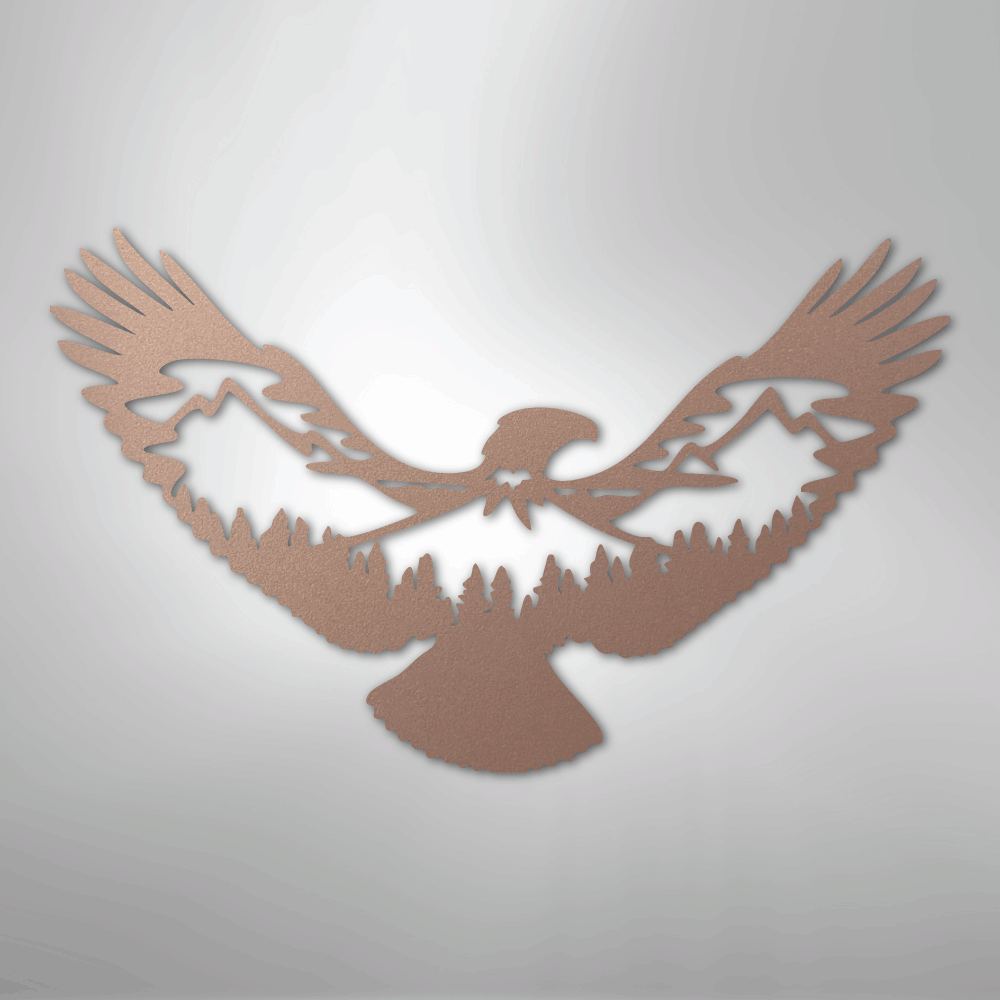 Eagle Scene Metal Art
