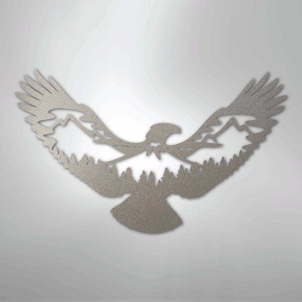 Eagle Scene Metal Art