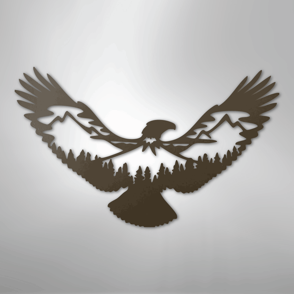 Eagle Scene Metal Art