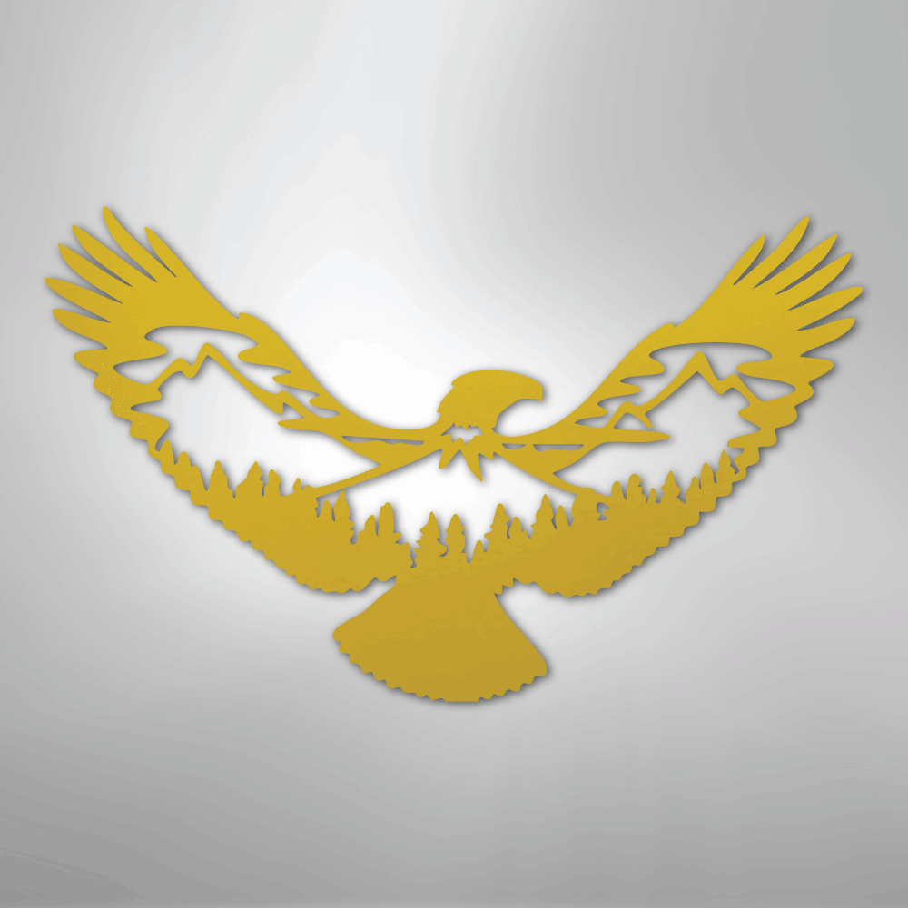 Eagle Scene Metal Art