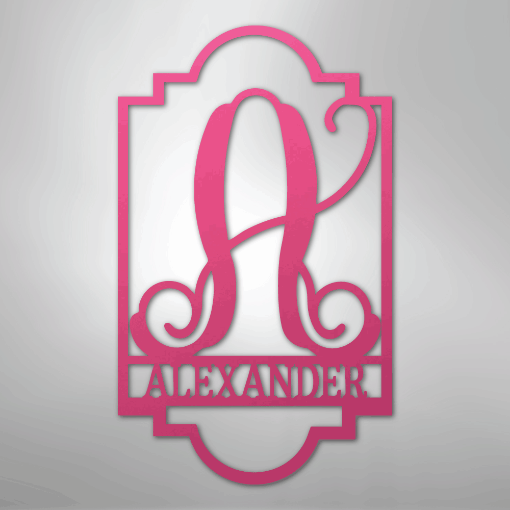 Regal Monogram - Steel Sign