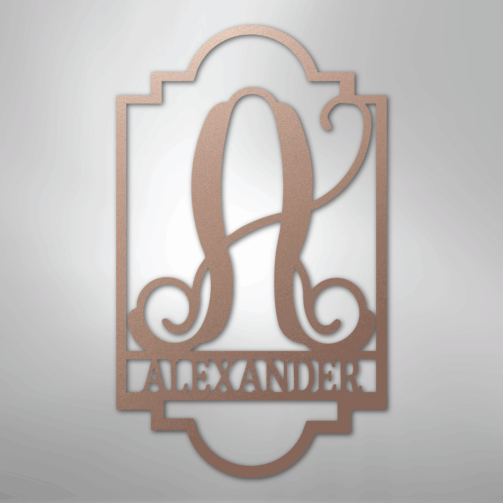 Regal Monogram - Steel Sign