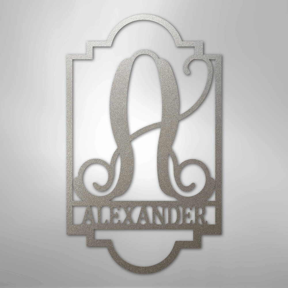 Regal Monogram - Steel Sign