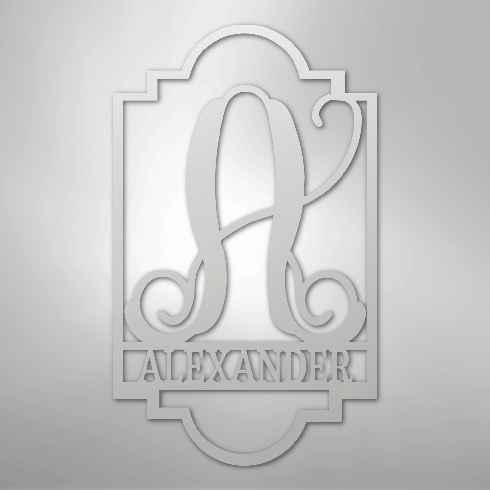 Regal Monogram - Steel Sign