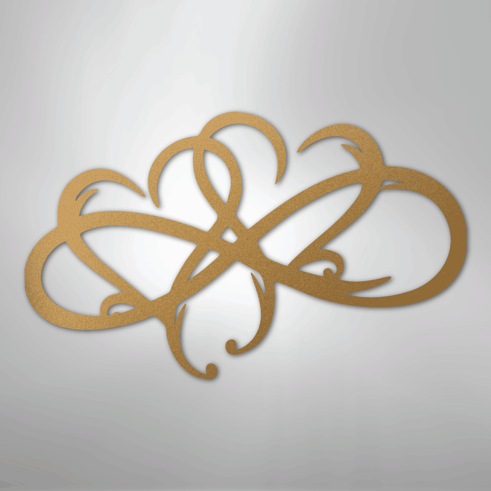 New Infinity Hearts - Steel Sign