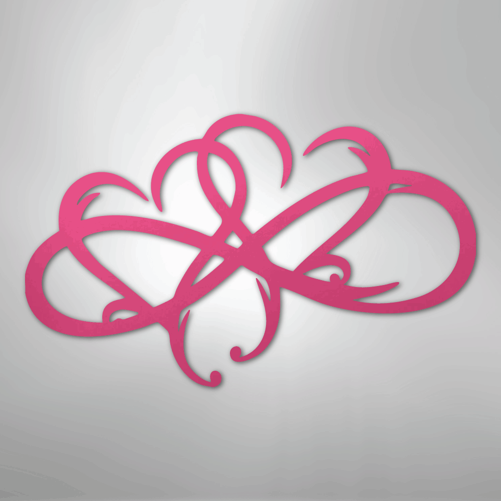 New Infinity Hearts - Steel Sign