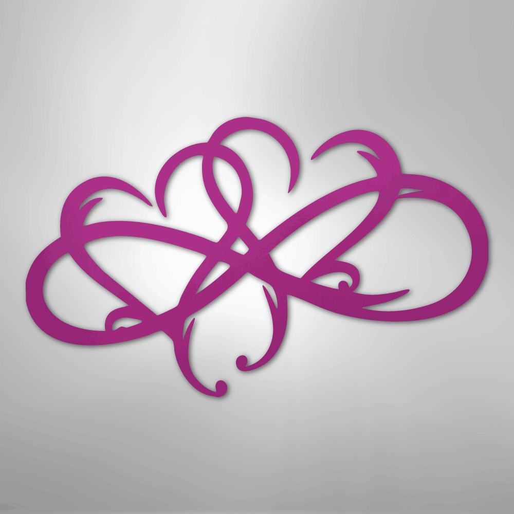 New Infinity Hearts - Steel Sign