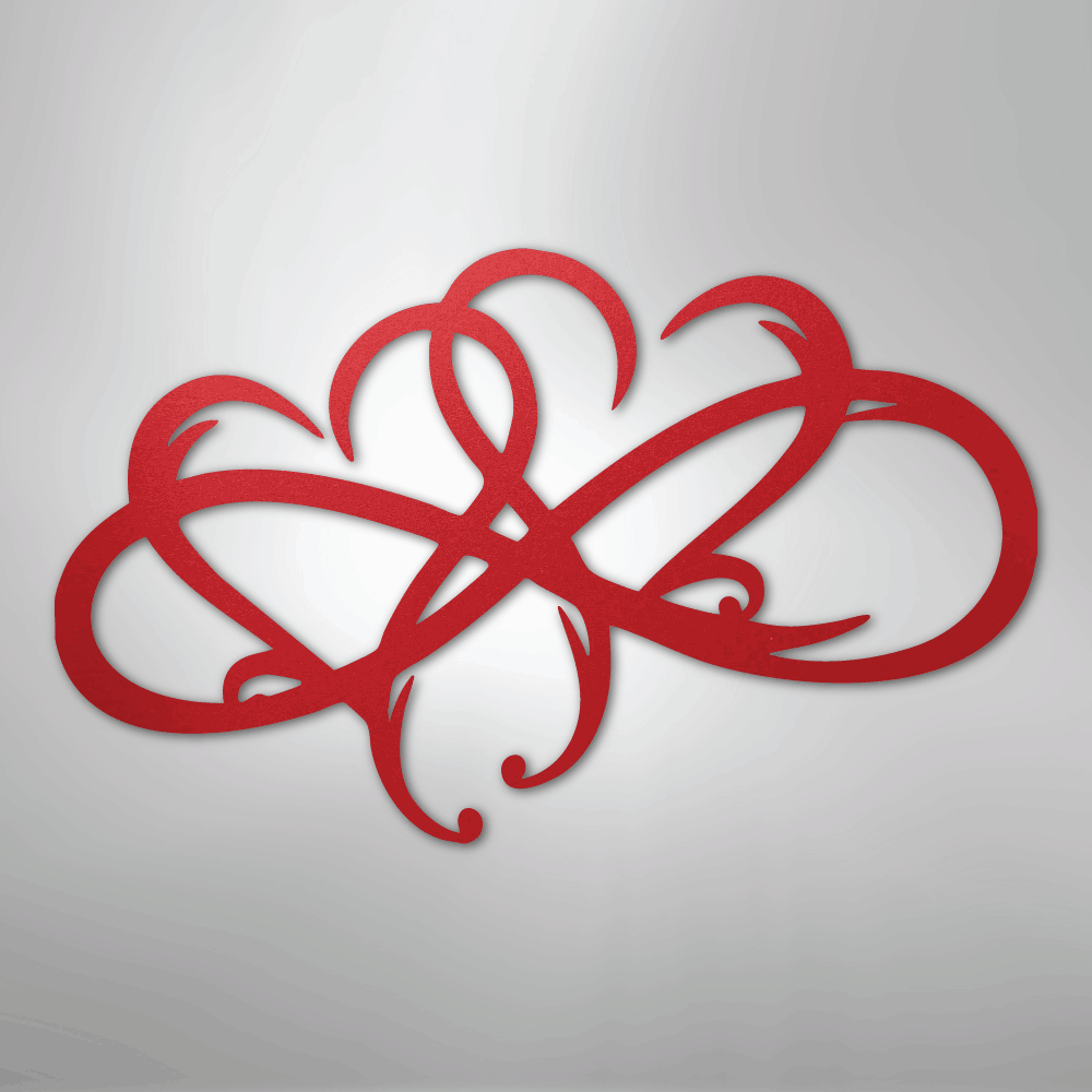 New Infinity Hearts - Steel Sign