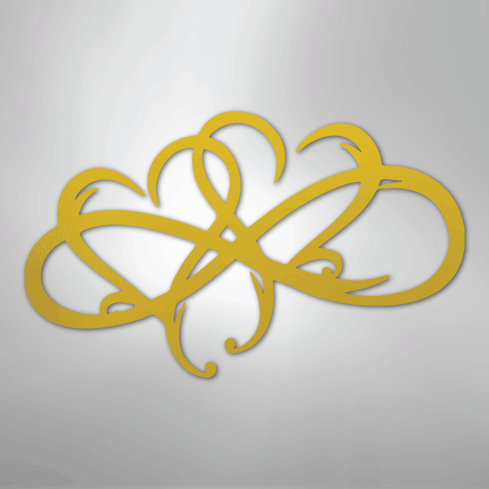 New Infinity Hearts - Steel Sign