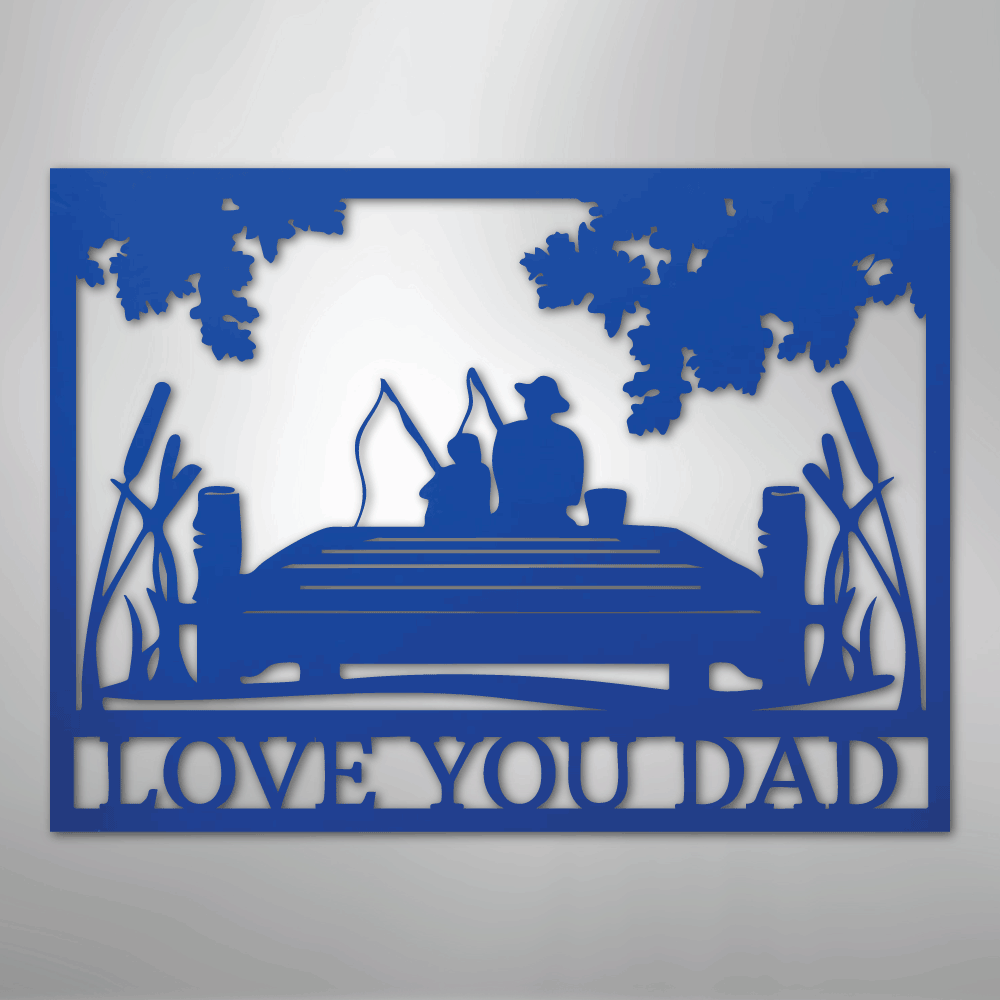 Fishing Buddies  Monogram - Steel Sign