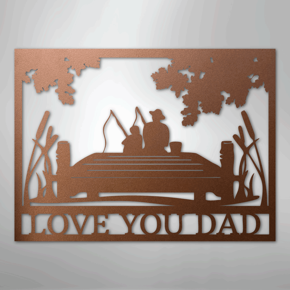 Fishing Buddies  Monogram - Steel Sign
