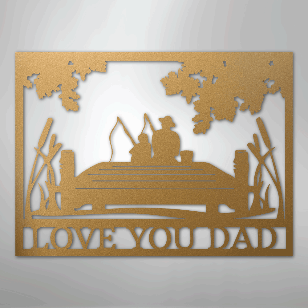 Fishing Buddies  Monogram - Steel Sign