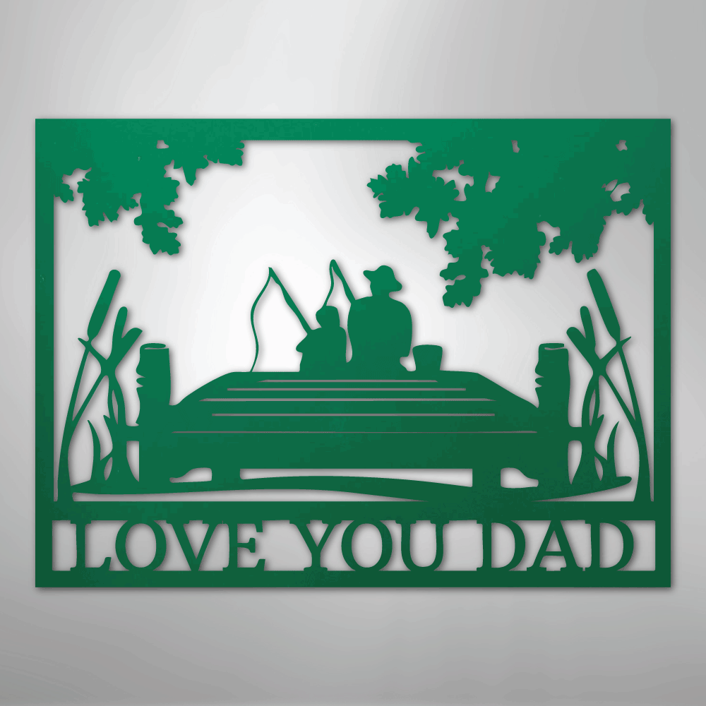 Fishing Buddies  Monogram - Steel Sign