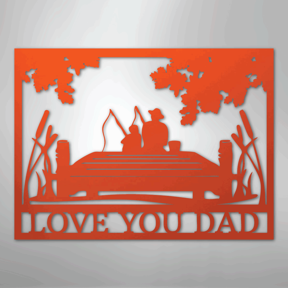 Fishing Buddies  Monogram - Steel Sign