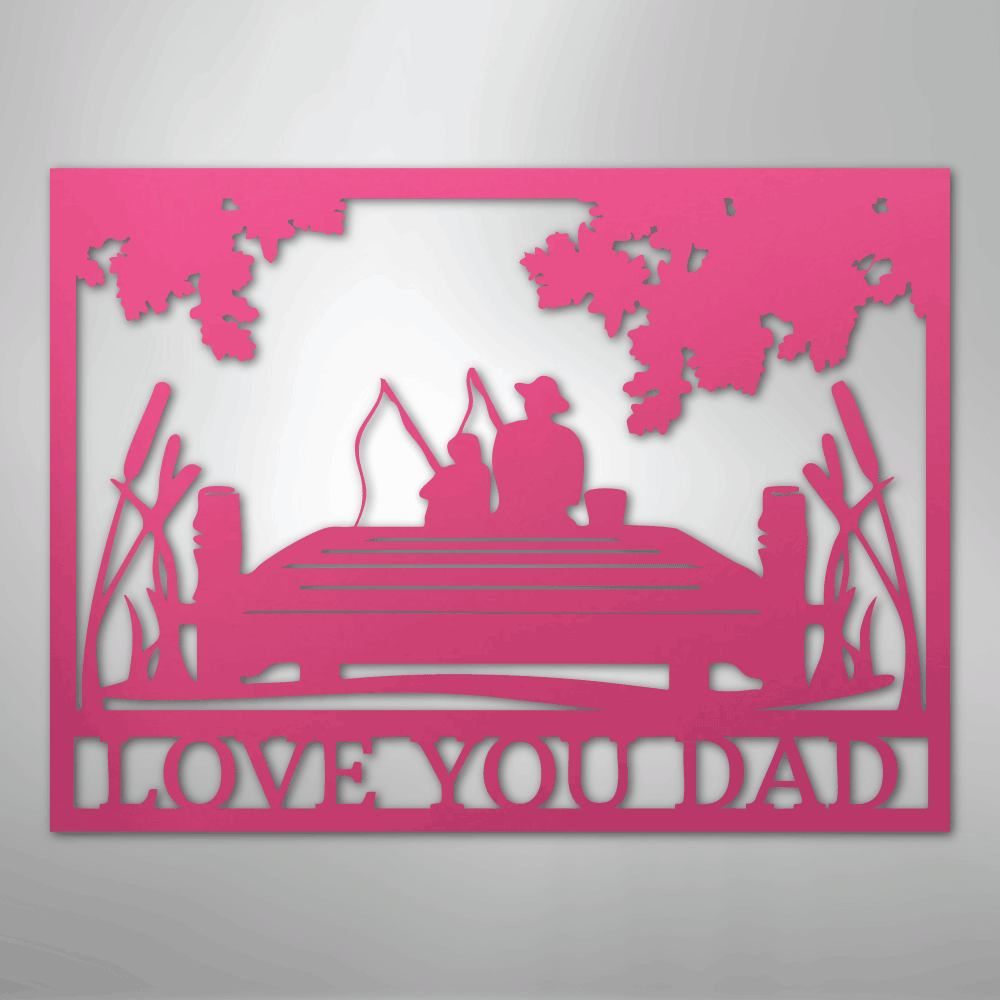 Fishing Buddies  Monogram - Steel Sign