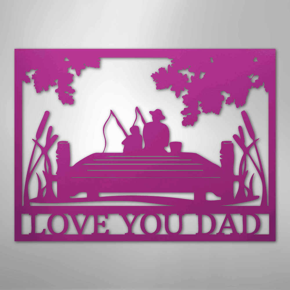 Fishing Buddies  Monogram - Steel Sign