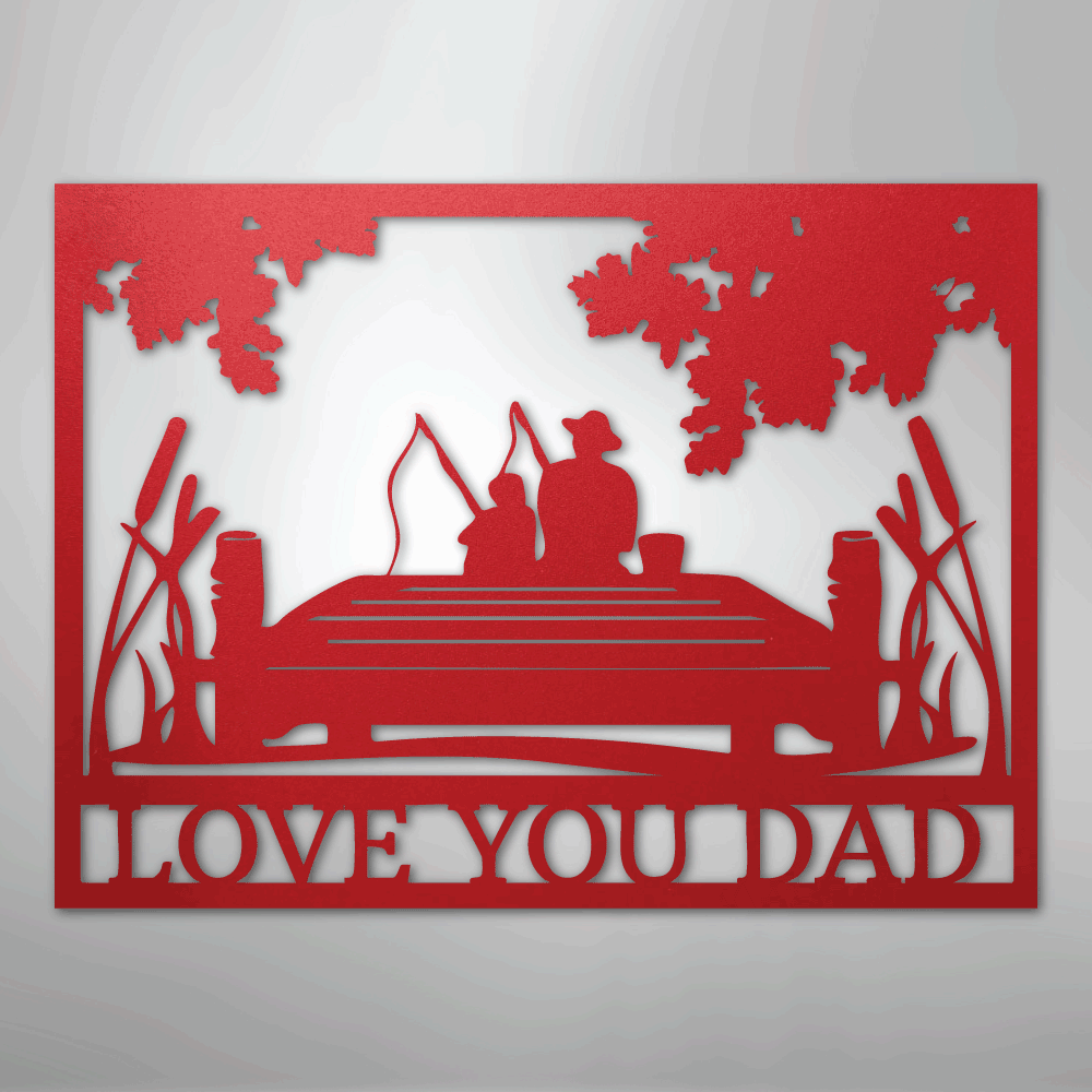 Fishing Buddies  Monogram - Steel Sign