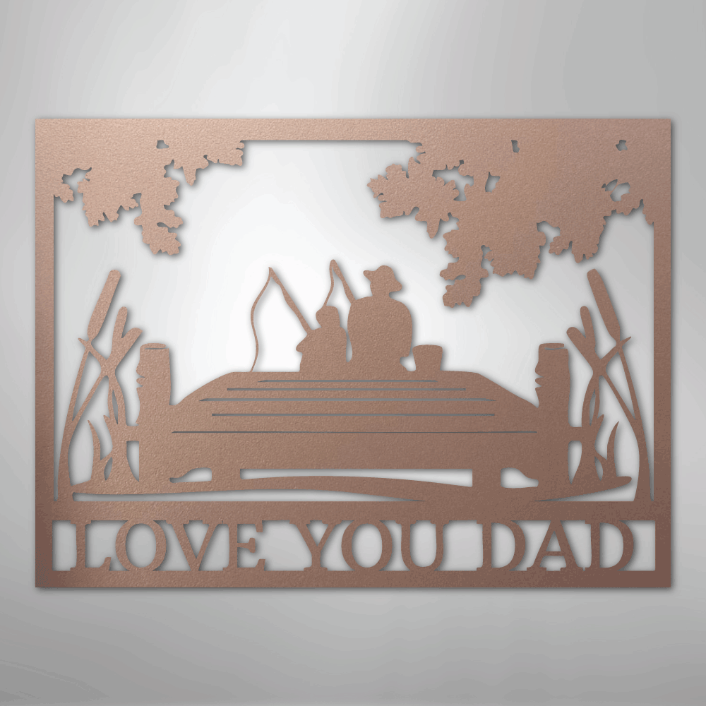Fishing Buddies  Monogram - Steel Sign