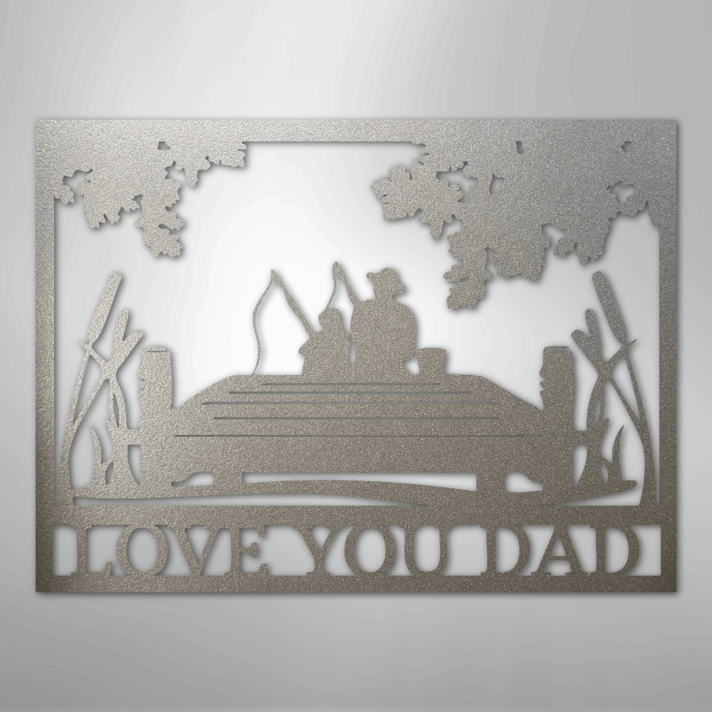 Fishing Buddies  Monogram - Steel Sign