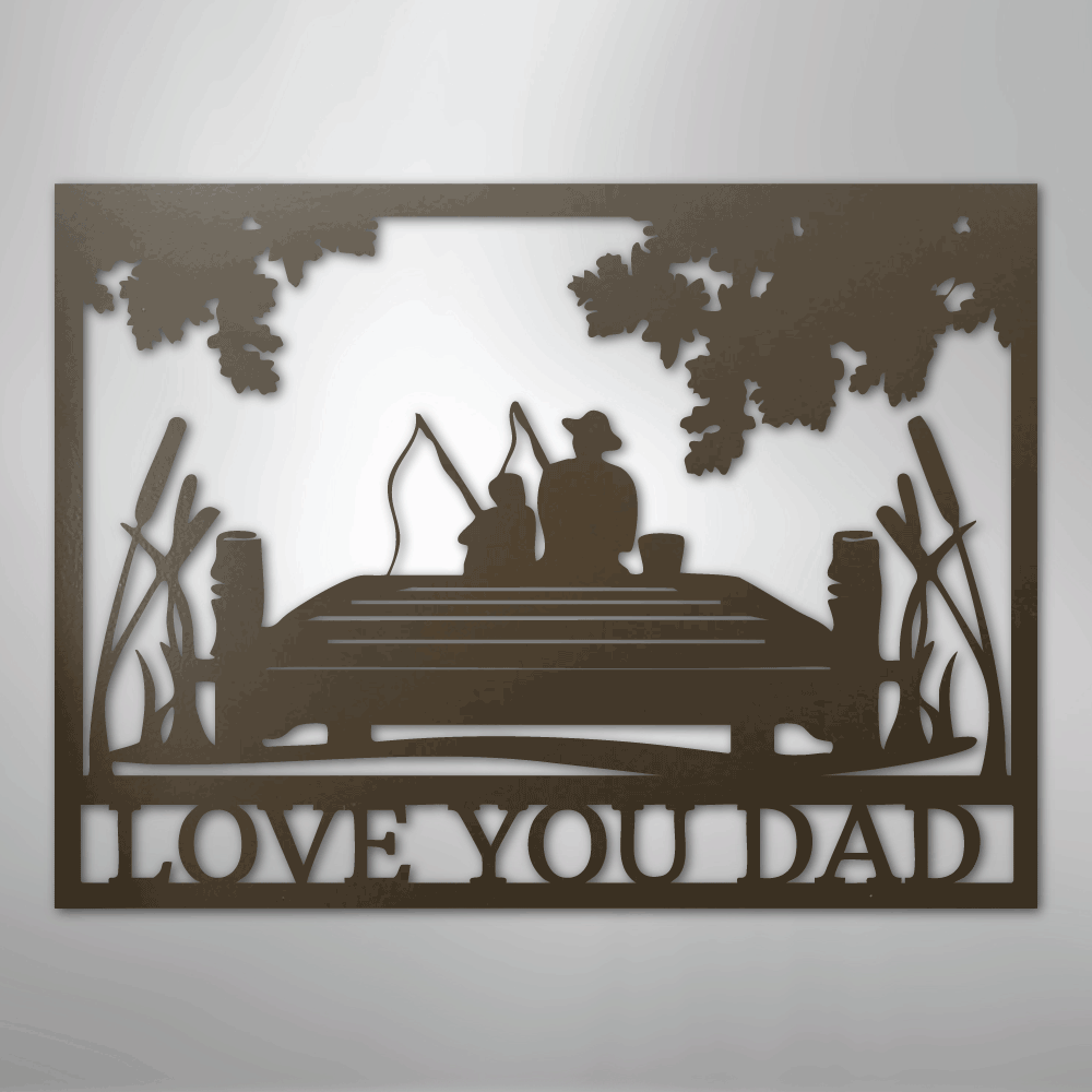 Fishing Buddies  Monogram - Steel Sign
