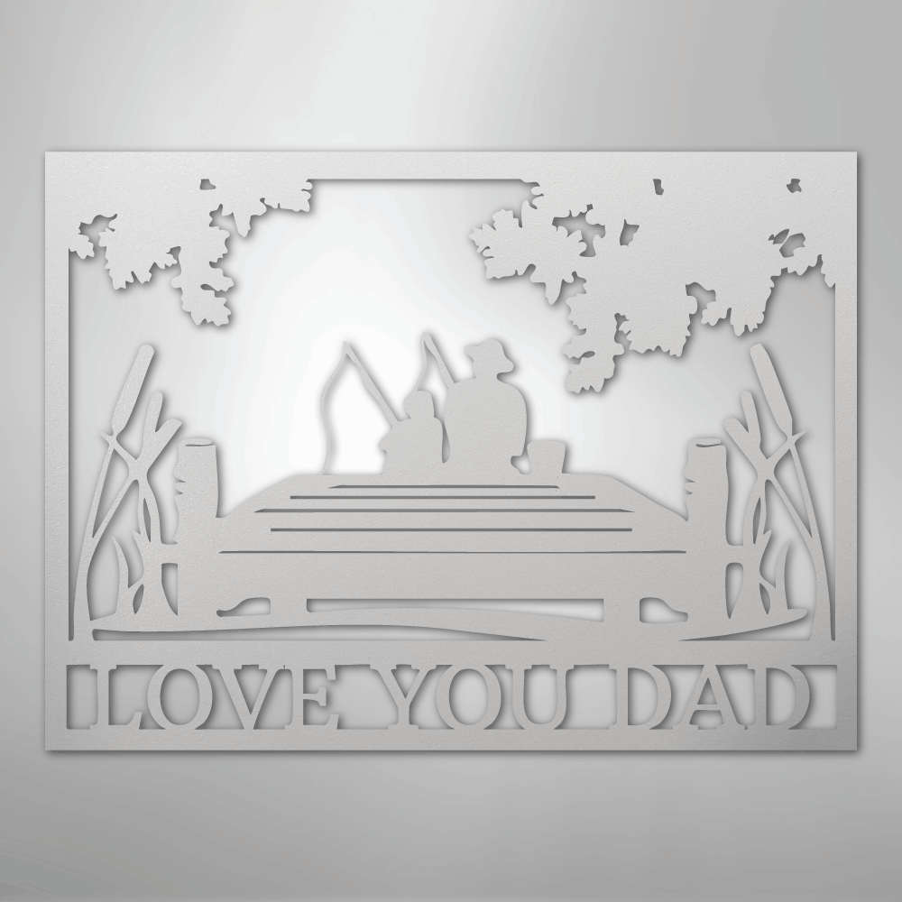 Fishing Buddies  Monogram - Steel Sign