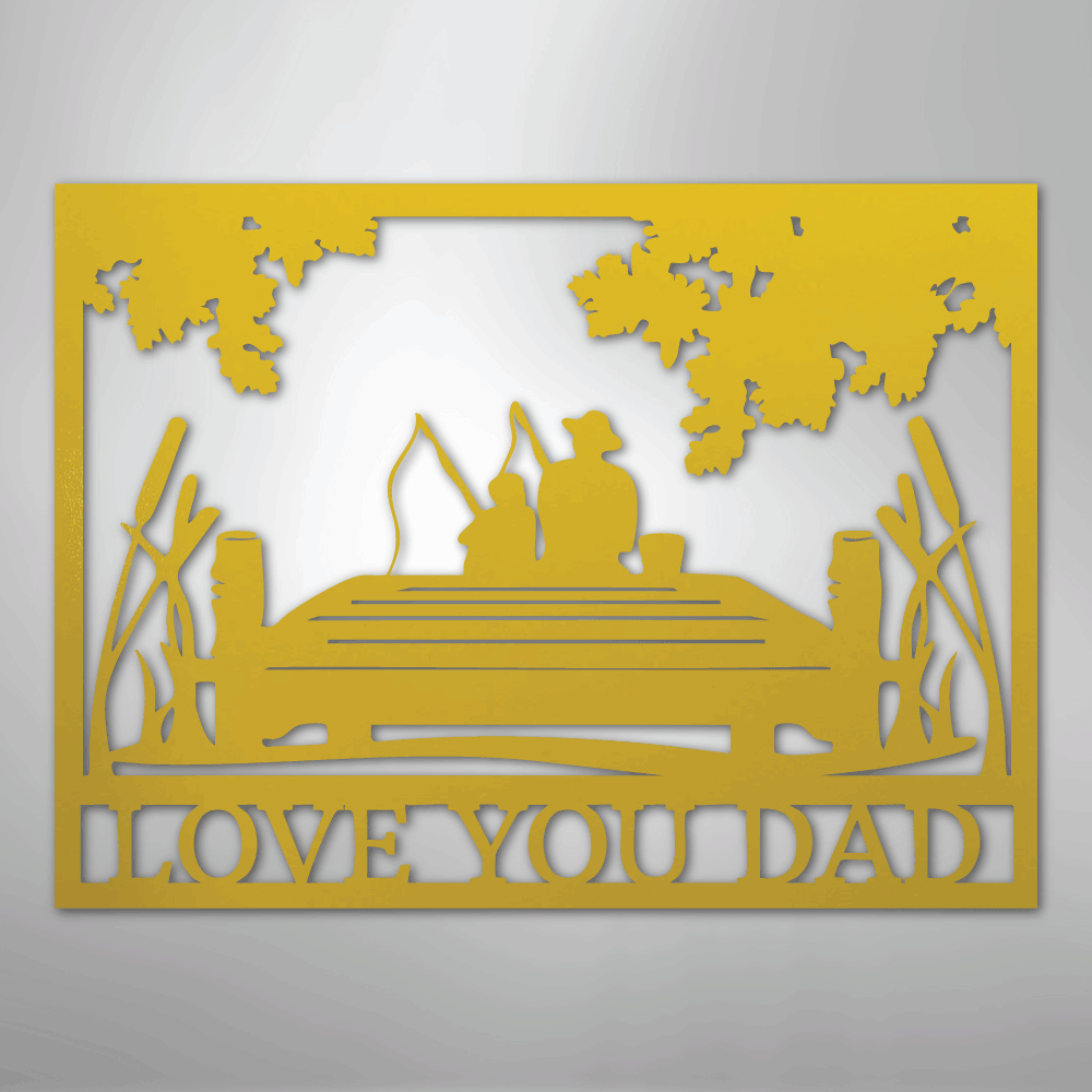 Fishing Buddies  Monogram - Steel Sign